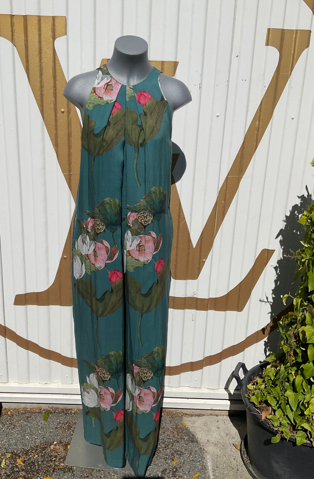 Cristina Beautiful Life Peonia Petrol Jumpsuit