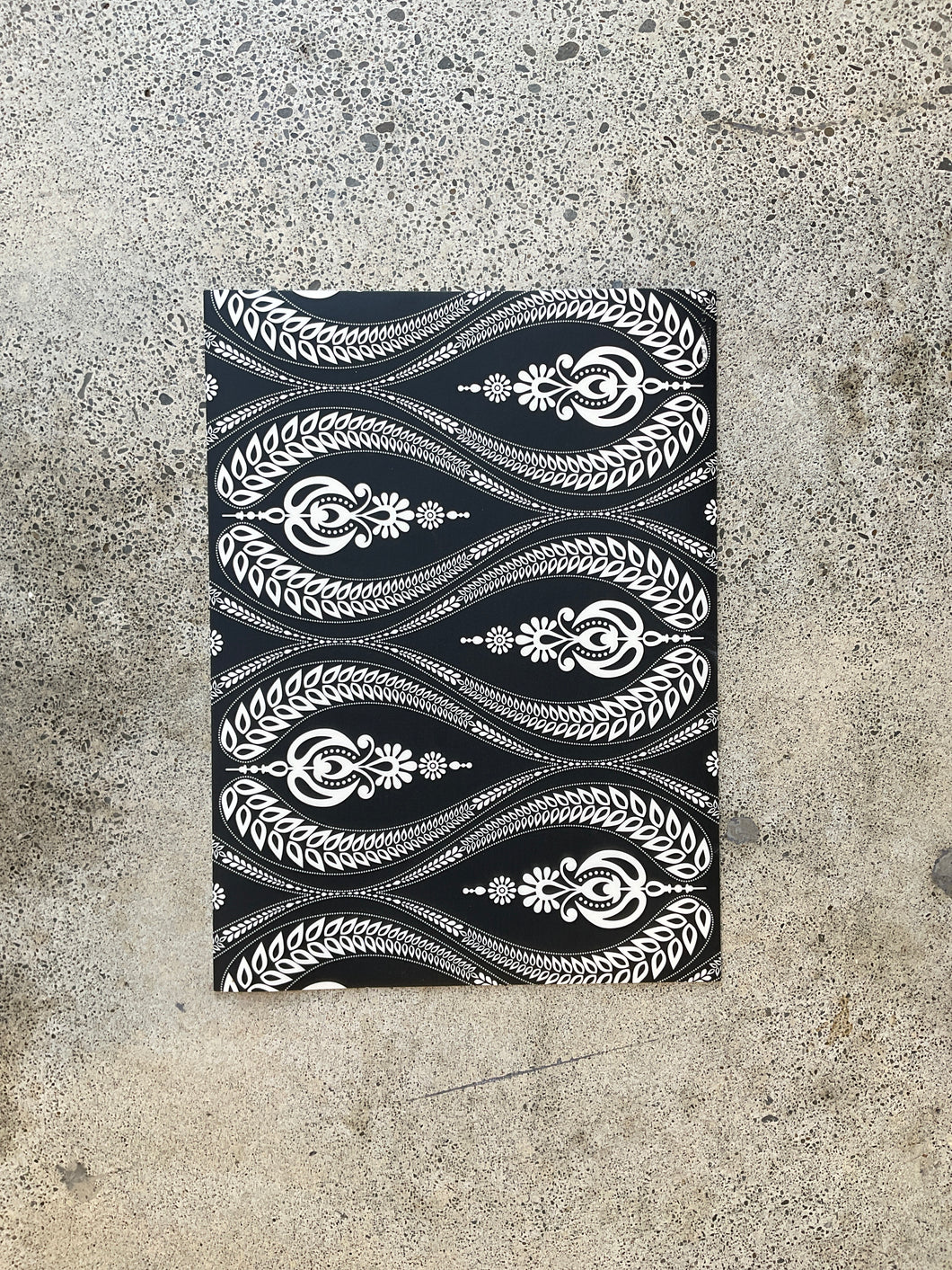 Podevache Black detailed table place mat