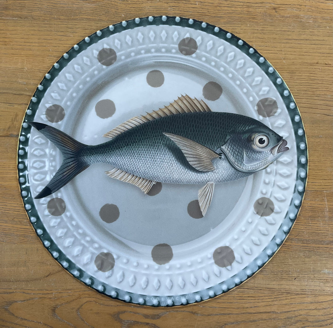 Podevache Polka Fish Placemat