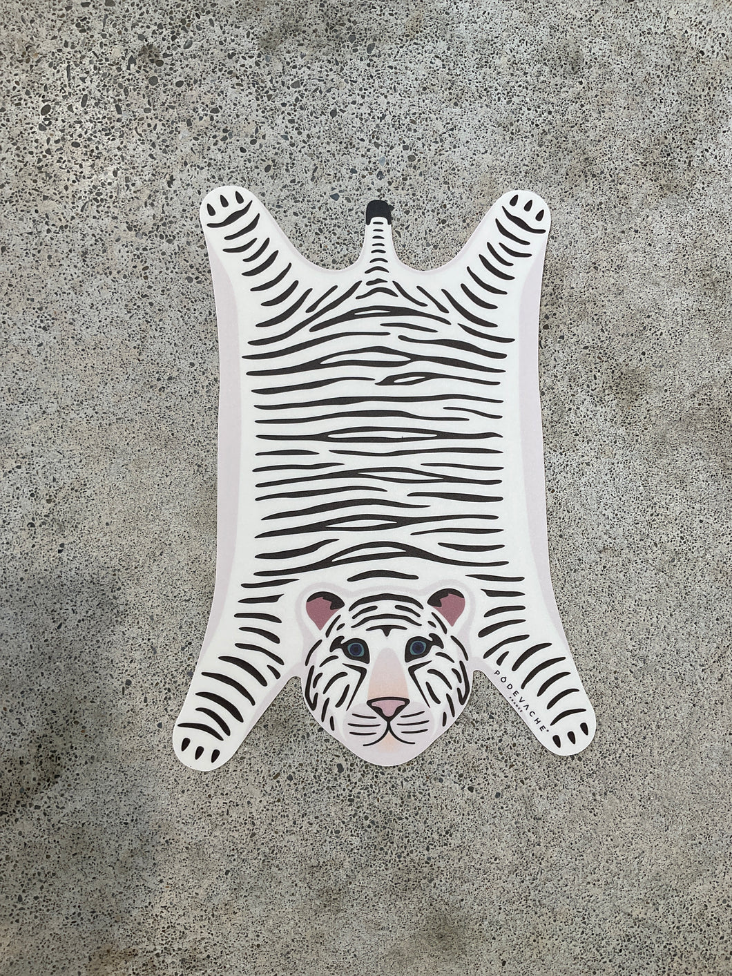 Podevache Snow tiger table place mat