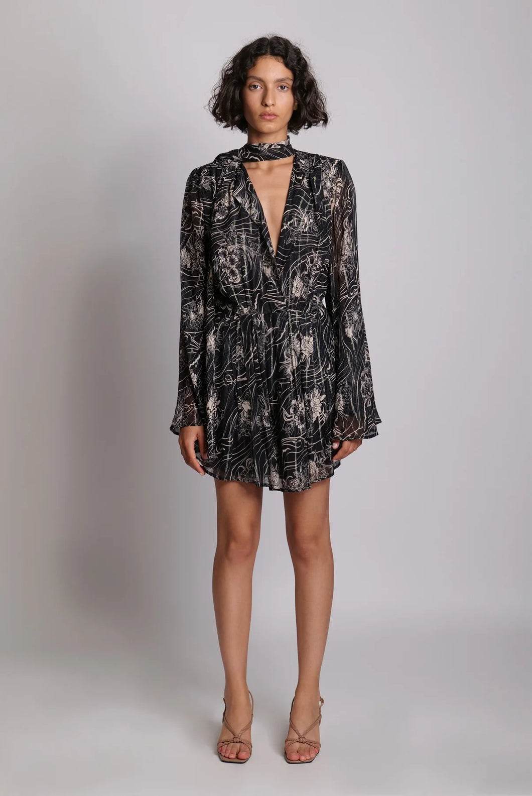 Zimmermann lavish online flare sleeve playsuit